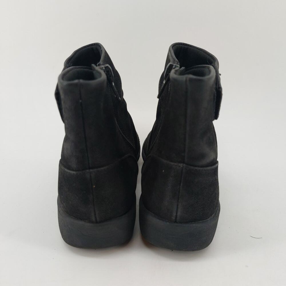 Clarks Cloudsteppers Booties Sillian Tana Black Side Zip Size 5.5 - Picture 4 of 7